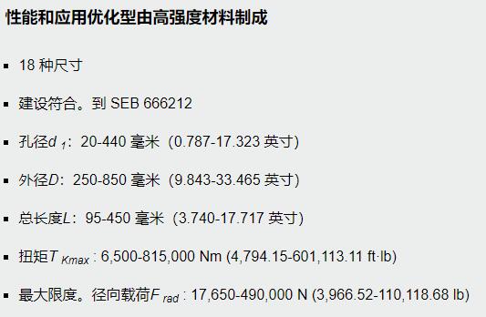 TSCHAN 筒式聯軸器TNK TKVO系列