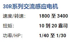 BODINE-ELECTRIC 交流感應電機30R系列