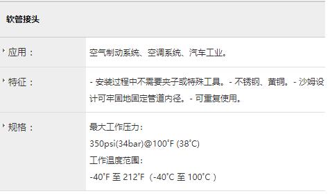 SUPERLOK 軟管接頭系列