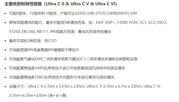 ACM RESEARCH 單晶圓清洗設備系列