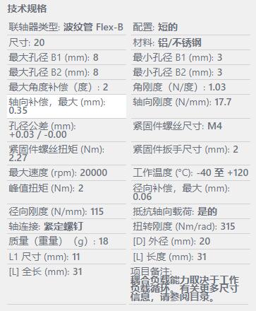 Huco 波紋管聯軸器530.20系列