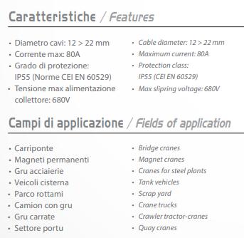 DR ITALIA彈簧電纜卷筒 RM系列 