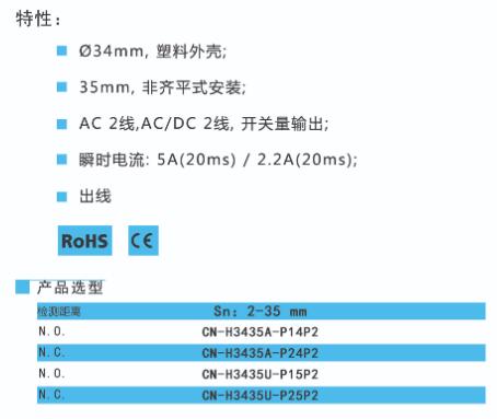 BEDOOKSENSOR電容式接近開關 φ56系列 