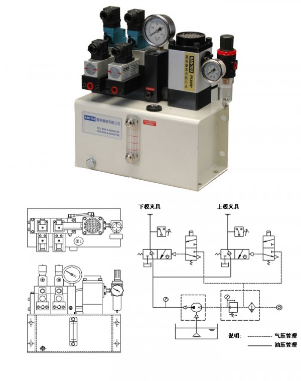 KAN-TOU氣動油壓動力單元PV-2D系列 